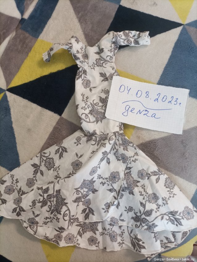 Шикарное платье для кукол Тоннера (атлетическое тело) (фото 6)