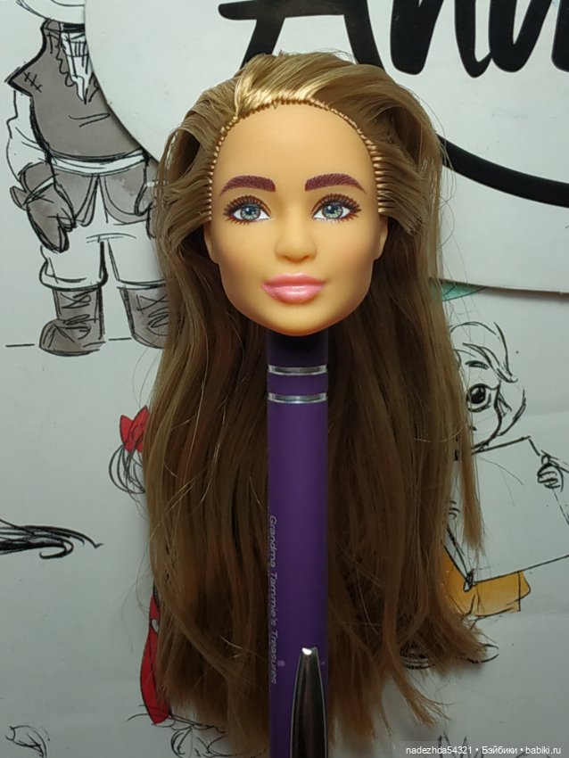 Голова Барби Фашионистас 159 петит
