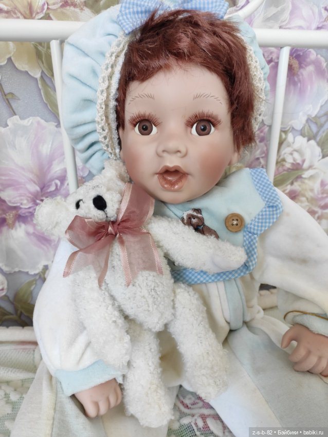 Немецкий малыш с мишкой — Фарфоровые куклы (фото 4)