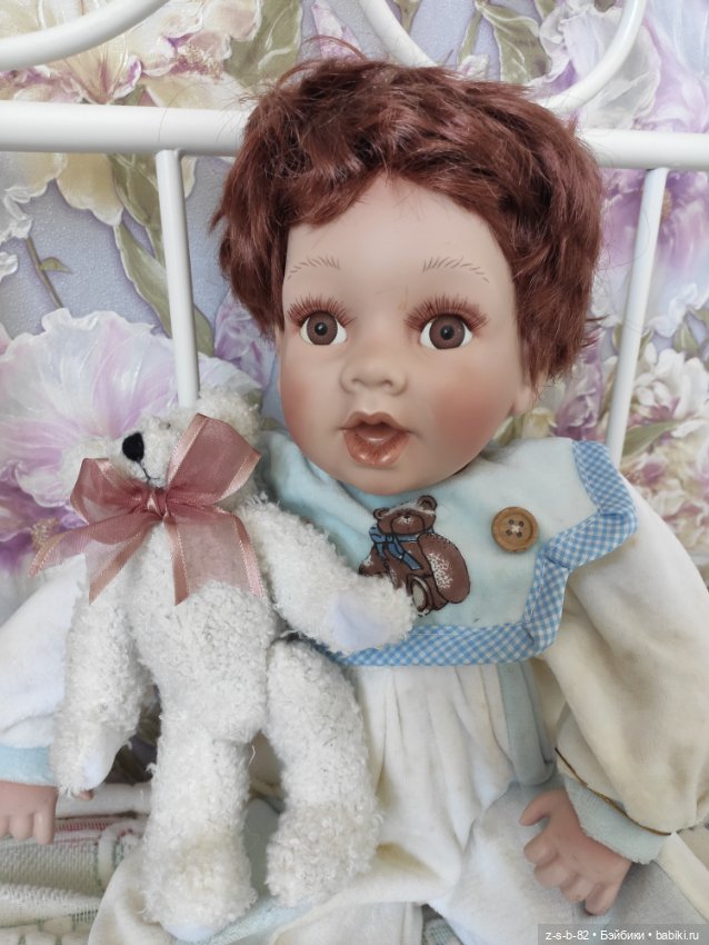 Немецкий малыш с мишкой — Фарфоровые куклы (фото 7)