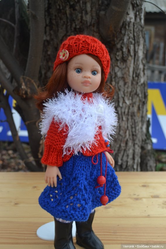 Комплект одежды "Красное и синее" для куклы Paola Reina (фото 2)