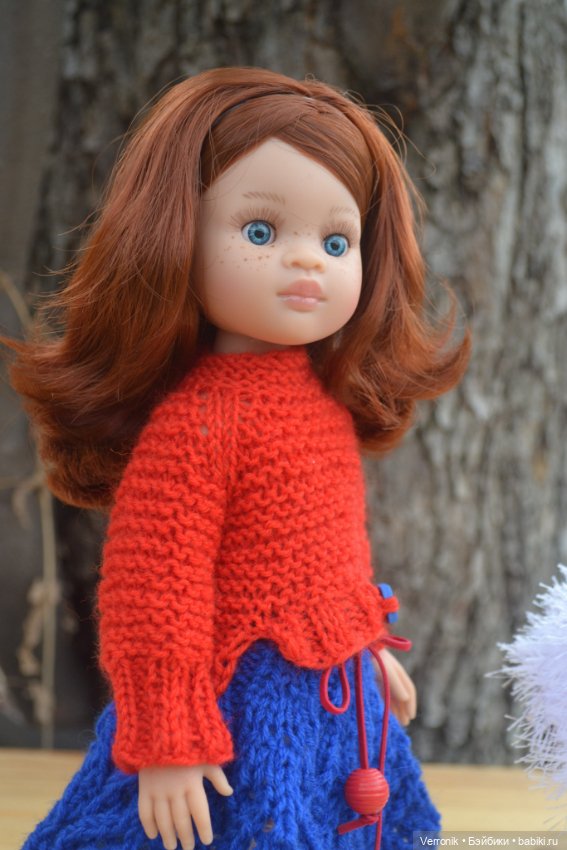 Комплект одежды "Красное и синее" для куклы Paola Reina (фото 3)