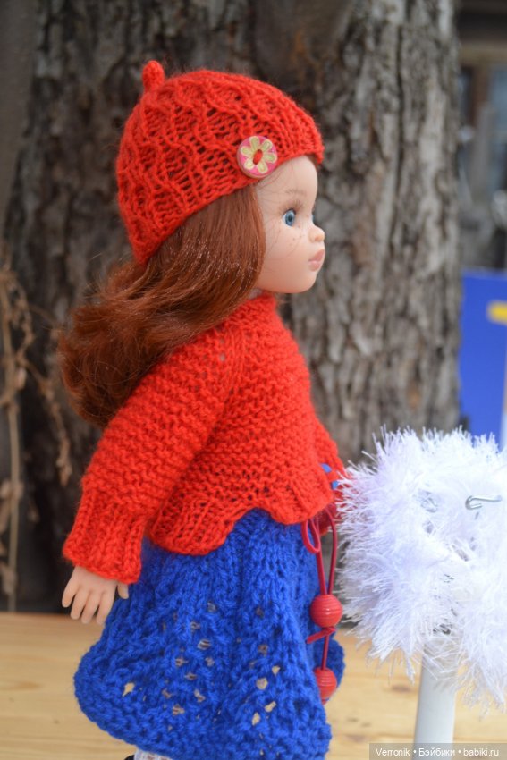 Комплект одежды "Красное и синее" для куклы Paola Reina (фото 5)