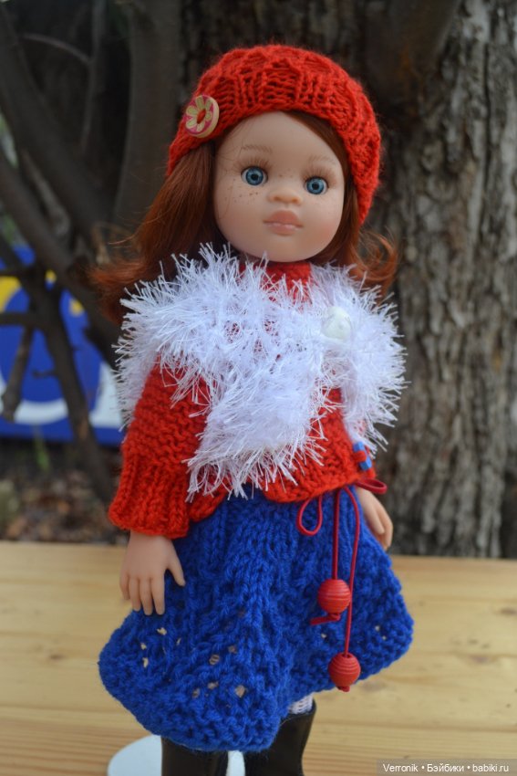 Комплект одежды "Красное и синее" для куклы Paola Reina (фото 7)