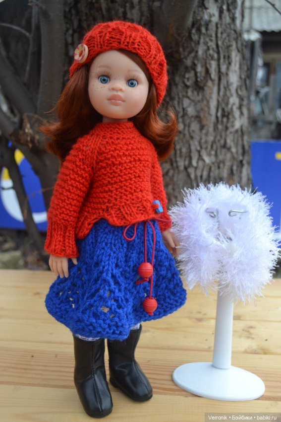 Комплект одежды "Красное и синее" для куклы Paola Reina (фото 6)