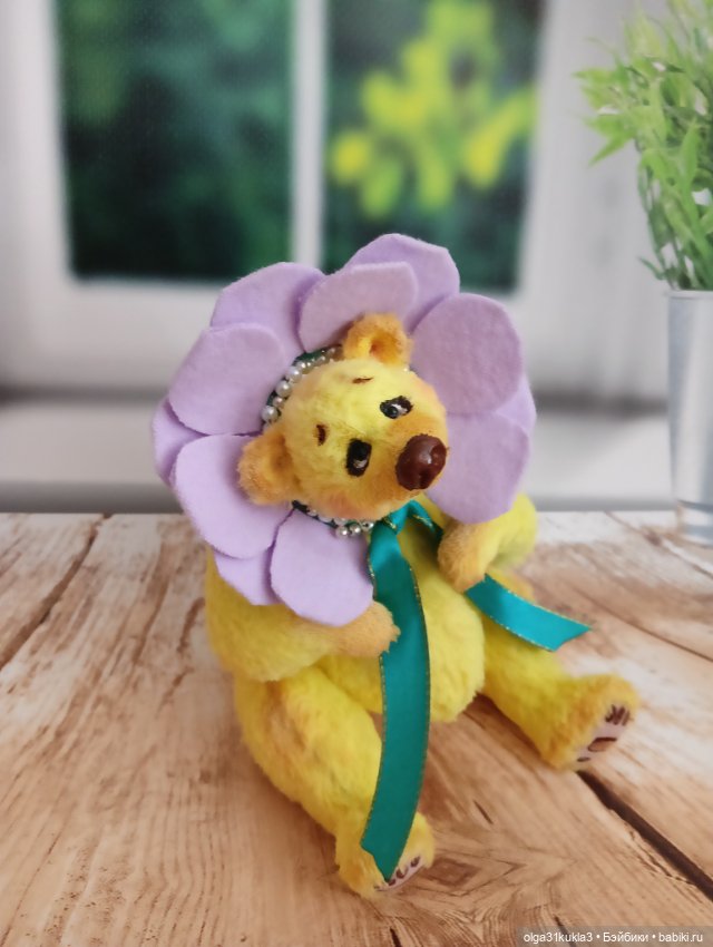 Мишка - Фиалка — Авторские игрушки