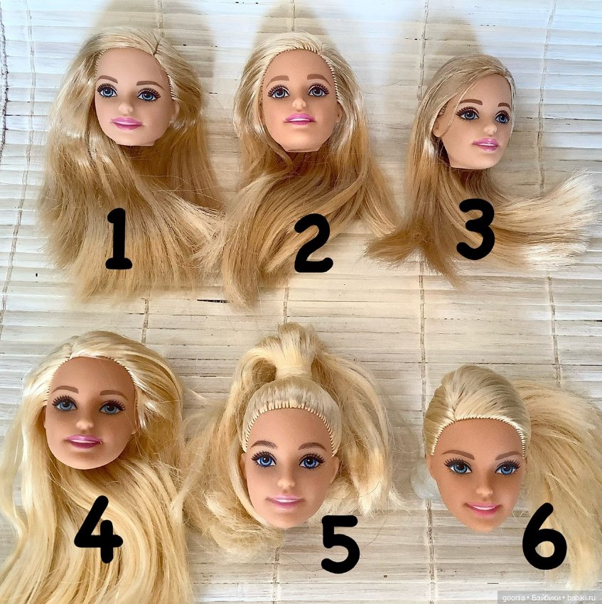 Головы различных современных Барби