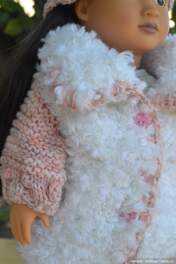 Шуба и шапка для куклы Gotz 46 см (фото 3)