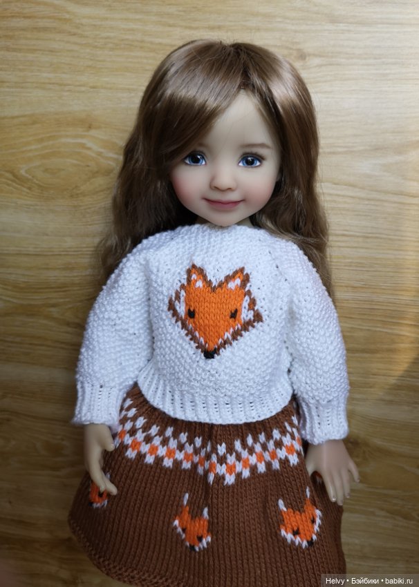 Свитер и юбочка для куклы Little Darling (фото 9)