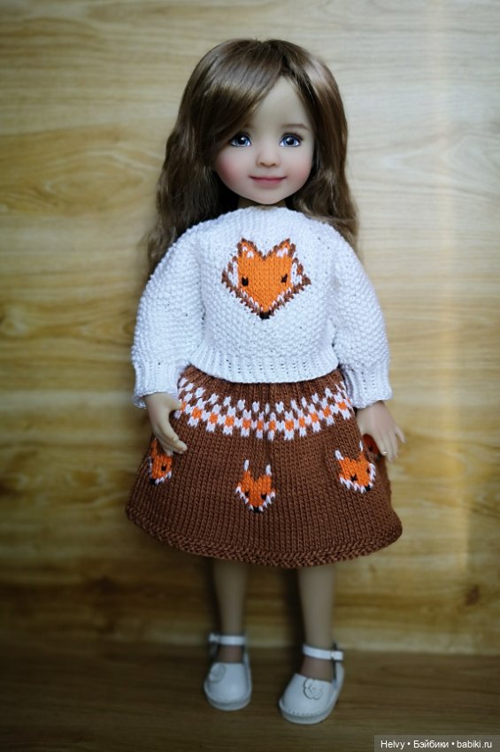 Свитер и юбочка для куклы Little Darling (фото 10)