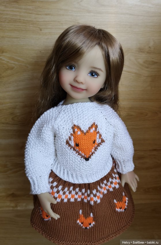 Свитер и юбочка для куклы Little Darling (фото 7)