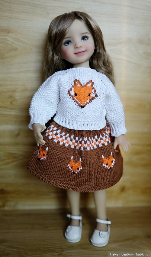 Свитер и юбочка для куклы Little Darling (фото 6)