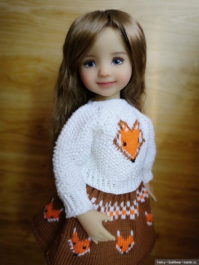 Свитер и юбочка для куклы Little Darling (фото 4)