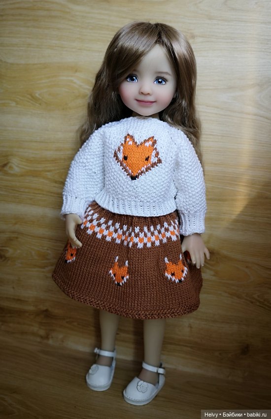 Свитер и юбочка для куклы Little Darling (фото 8)