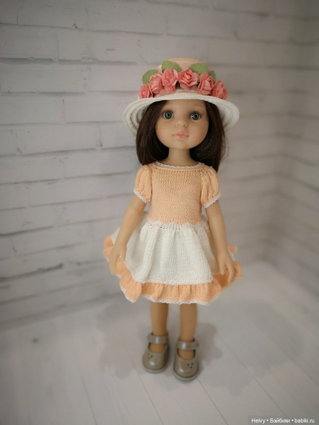 Платье и шляпка для куклол Little Darling и Paola Reina (фото 6)