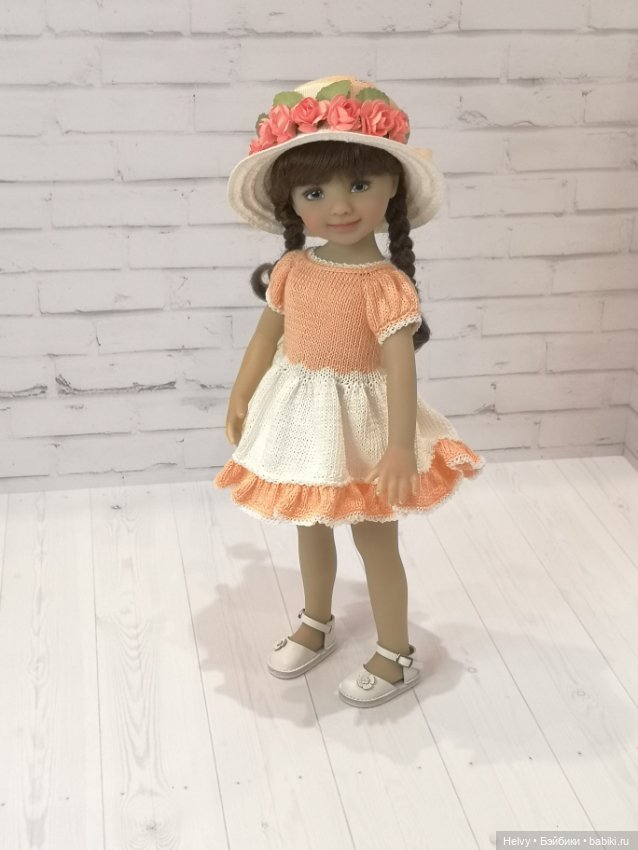 Платье и шляпка для куклол Little Darling и Paola Reina (фото 9)