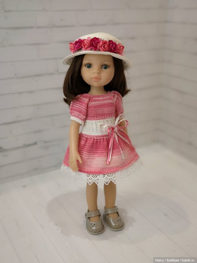 Платье и шляпка для кукол Little Darling и Paola Reina (фото 10)