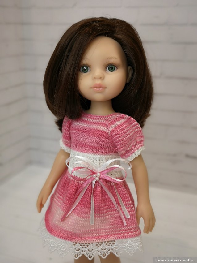 Платье и шляпка для кукол Little Darling и Paola Reina