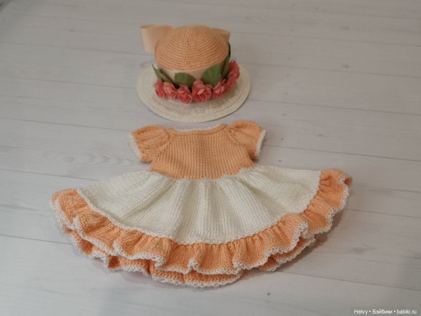 Платье и шляпка для куклол Little Darling и Paola Reina (фото 7)