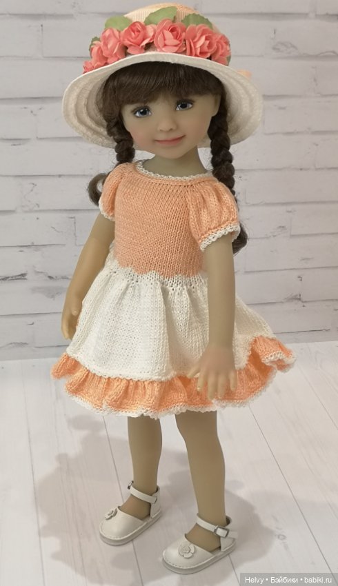 Платье и шляпка для куклол Little Darling и Paola Reina (фото 8)