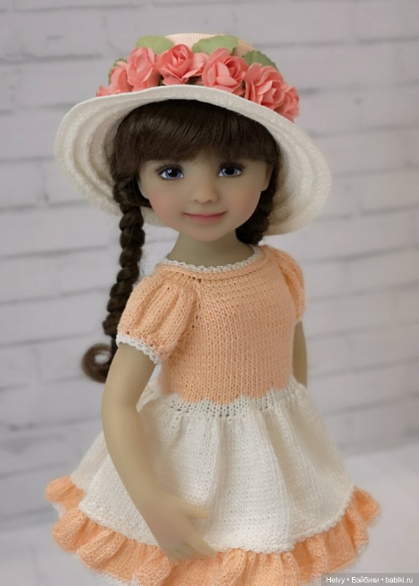 Платье и шляпка для куклол Little Darling и Paola Reina (фото 10)