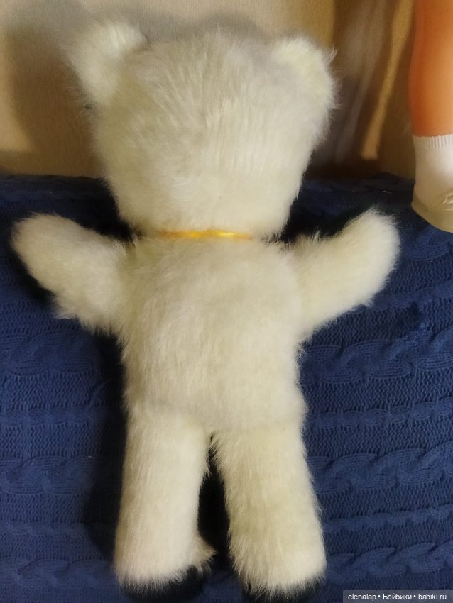 Немецкий винтажный мишка с резиновой мордочкой (фото 4)