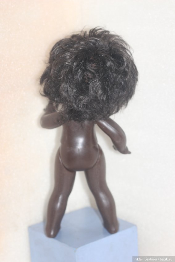 Кукла СССР. Негритянка. Авт. Мотовилова. 35 см. Ранняя (фото 9)