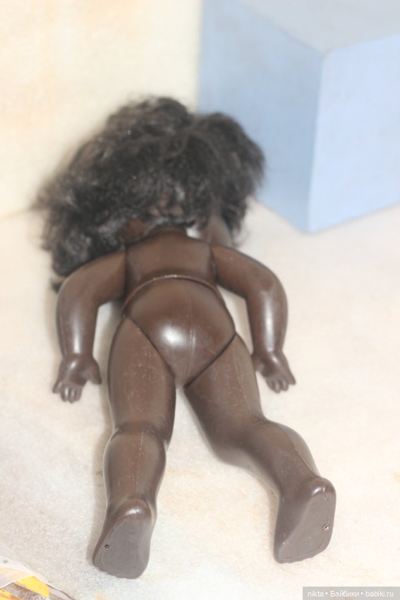 Кукла СССР. Негритянка. Авт. Мотовилова. 35 см. Ранняя