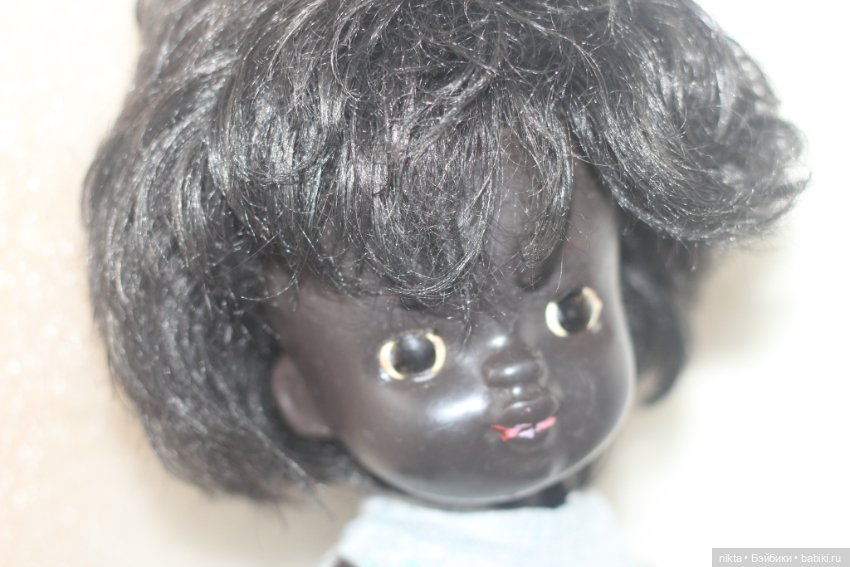 Кукла СССР. Негритянка. Авт. Мотовилова. 35 см. Ранняя (фото 3)