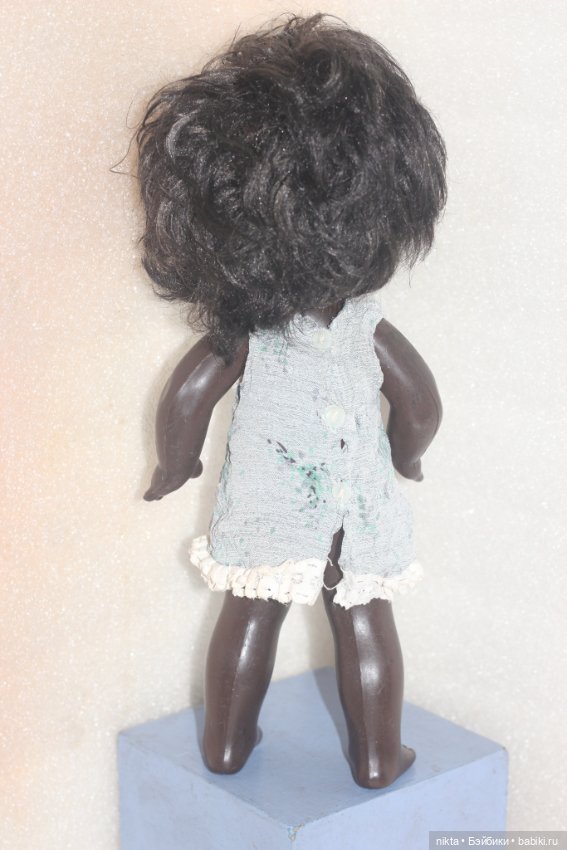 Кукла СССР. Негритянка. Авт. Мотовилова. 35 см. Ранняя (фото 5)