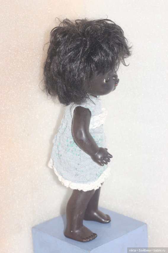 Кукла СССР. Негритянка. Авт. Мотовилова. 35 см. Ранняя (фото 4)