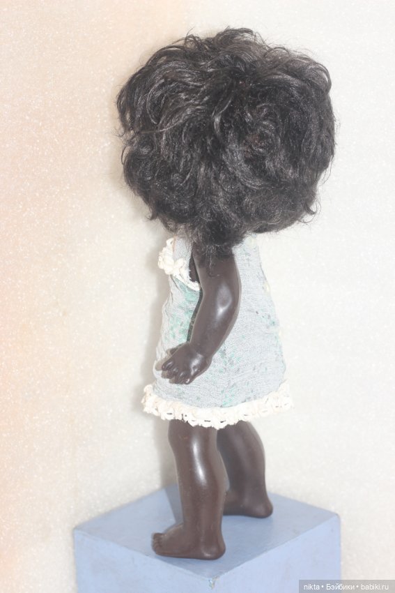 Кукла СССР. Негритянка. Авт. Мотовилова. 35 см. Ранняя (фото 6)
