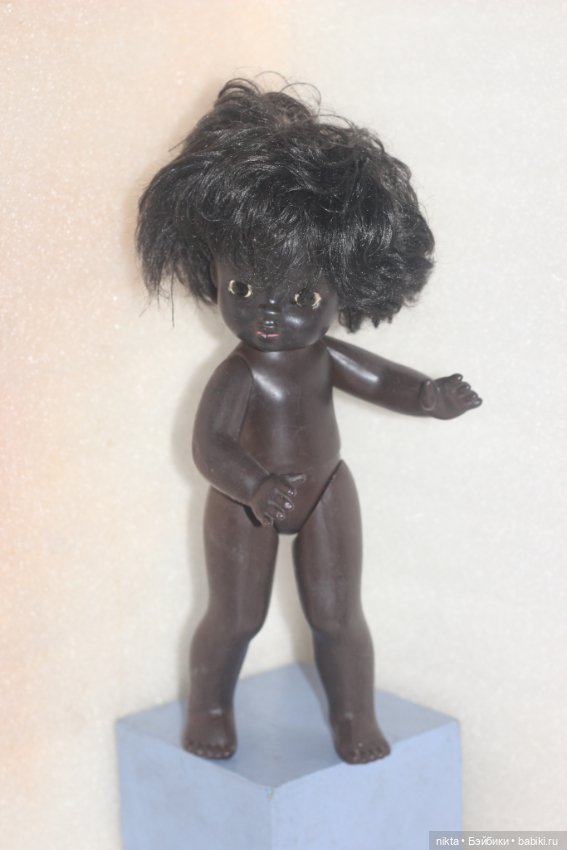 Кукла СССР. Негритянка. Авт. Мотовилова. 35 см. Ранняя (фото 7)