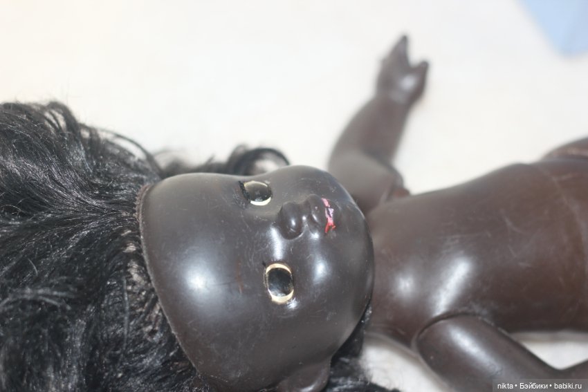 Кукла СССР. Негритянка. Авт. Мотовилова. 35 см. Ранняя