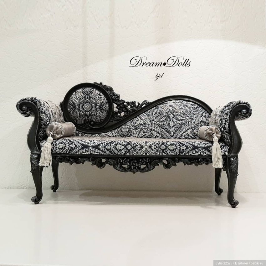 Кушетка ,,Классика" 1/4 — Кукольная мебель (фото 4)