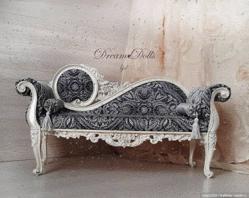 Кушетка ,,Классика" 1/4 — Кукольная мебель (фото 5)