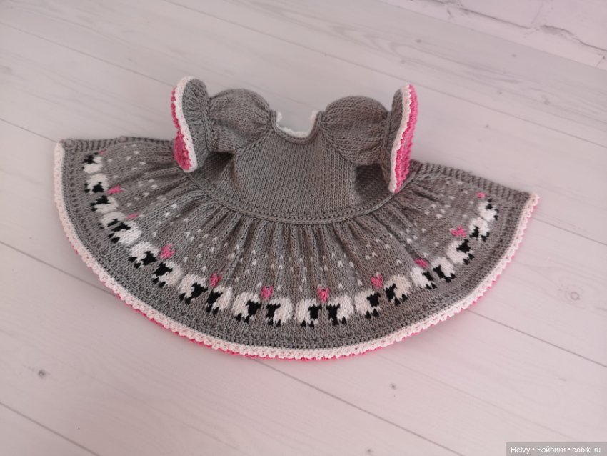 Платье с овечками для куклы Паола Рейна (Paola Reina) (фото 4)