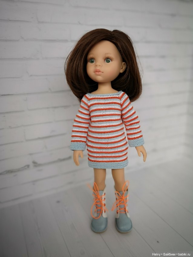 Удлиненный свитер для куклы Paola Reina (Паола Рейна) и Little Darling (Литл Дарлинг) (фото 2)