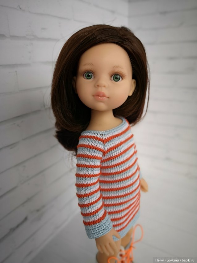 Удлиненный свитер для куклы Paola Reina (Паола Рейна) и Little Darling (Литл Дарлинг)