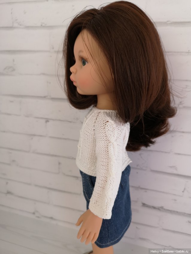 Вязанный свитер для кукол Паола Рейна и Литл Дарлинг (Paola Reina, Little Darling) (фото 7)