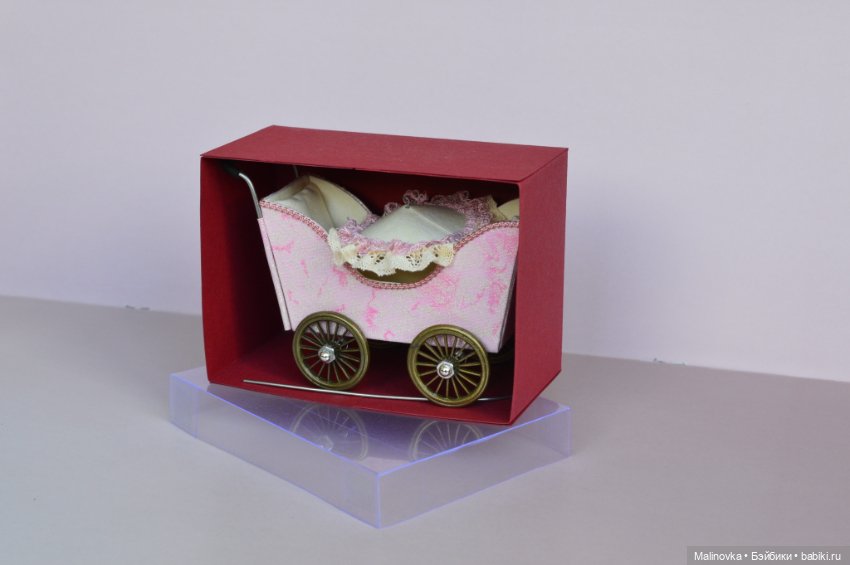 Коляска для двоих маленьких пупсиков (размером примерно 7 см.) (фото 2)