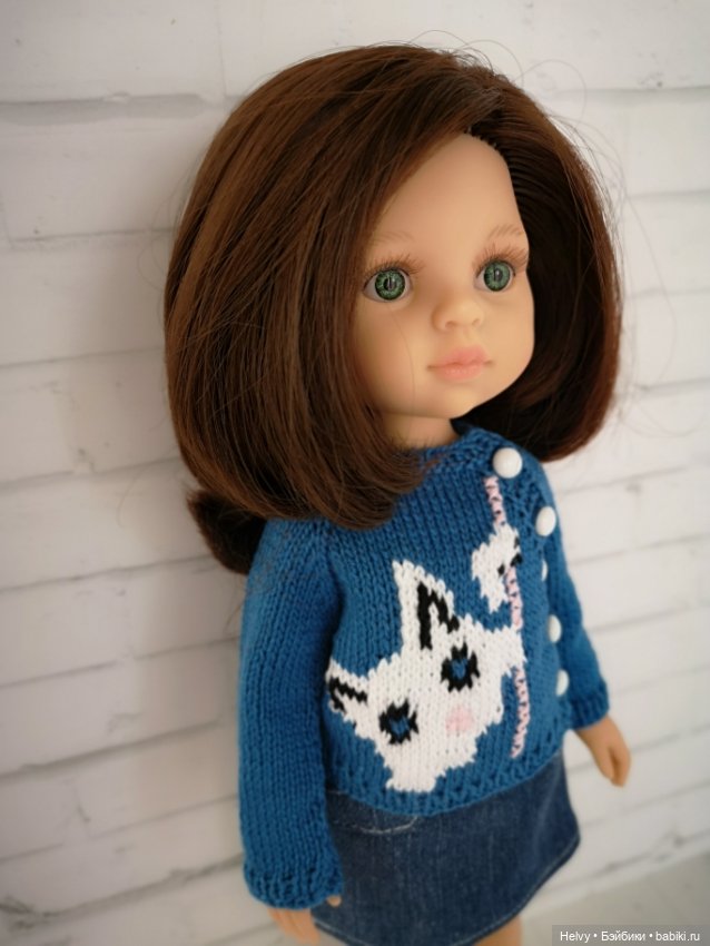 Вязанный свитер для кукол Паола Реина и Литл Дарлинг (Paola Reina и Little Darling) (фото 5)