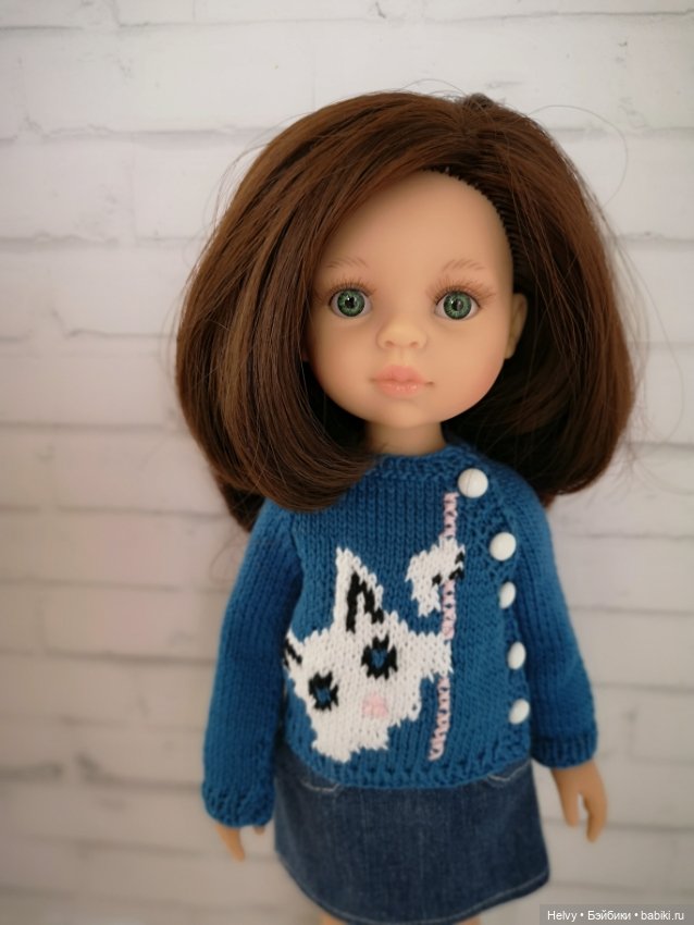 Вязанный свитер для кукол Паола Реина и Литл Дарлинг (Paola Reina и Little Darling) (фото 4)