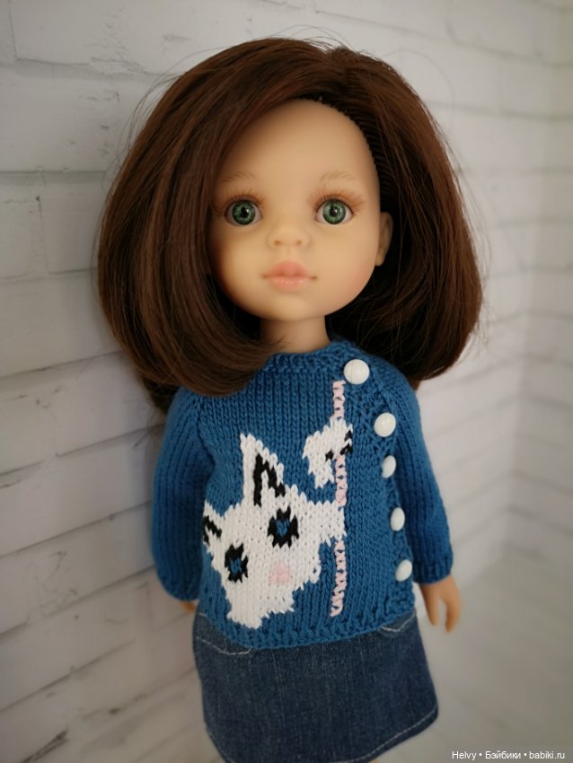Вязанный свитер для кукол Паола Реина и Литл Дарлинг (Paola Reina и Little Darling) (фото 6)