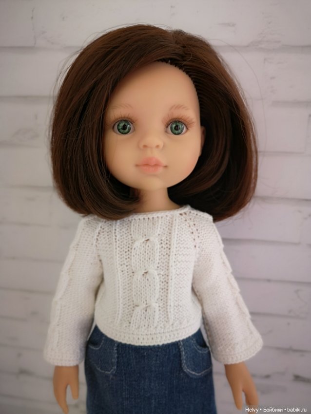 Вязанный свитер для кукол Паола Рейна и Литл Дарлинг (Paola Reina, Little Darling) (фото 5)