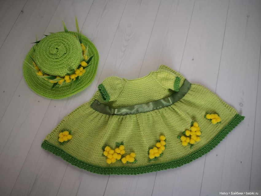 Платье и шляпка для Little Darling и Paola Reina (Little Darling, Paola Reina)