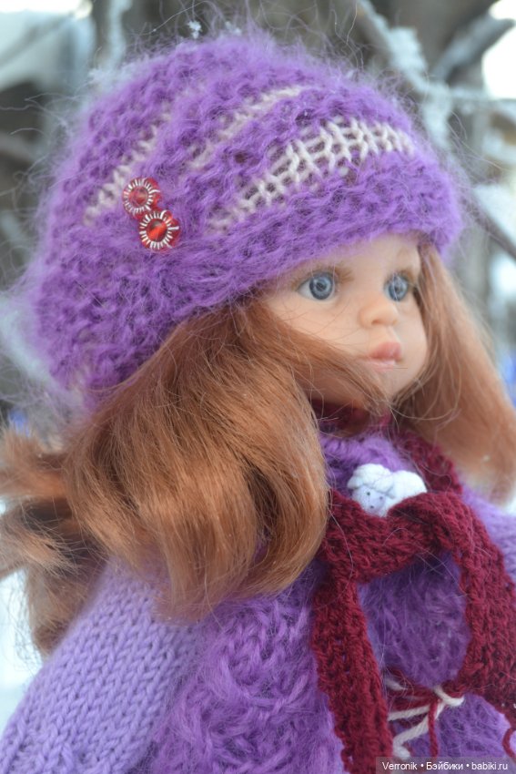 Платье, шапочка, жилет, шарф и чулки для Paola Reina (фото 6)