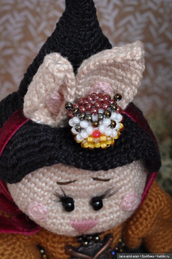 Авторская игрушка Ведьмочка Зайка (фото 9)