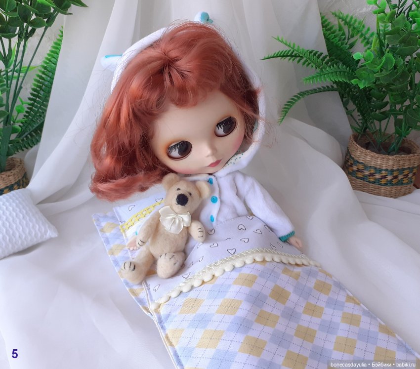 Спальные мешки для кукол 1:6 30 см Барби Блайз Постель для кукол (фото 7)