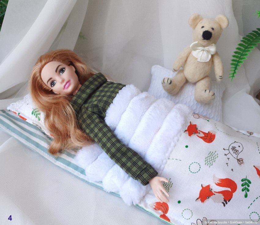 Спальные мешки для кукол 1:6 30 см Барби Блайз Постель для кукол (фото 4)